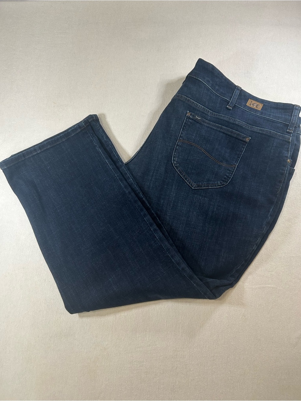 Lee Women's Dark Blue Straight Leg Jeans